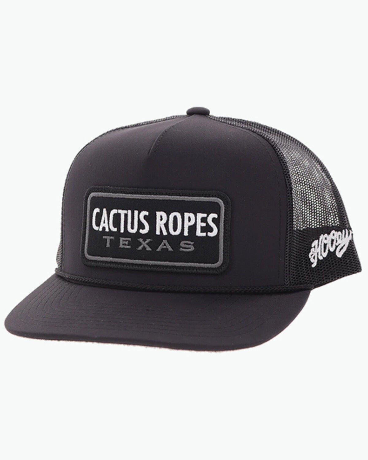 Image #1 - Hooey Men's Cactus Ropes Trucker Cap, Black, hi-res