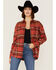 Image #1 - Cleo + Wolf Women's Cozy Spring Flannel, Brick Red, hi-res