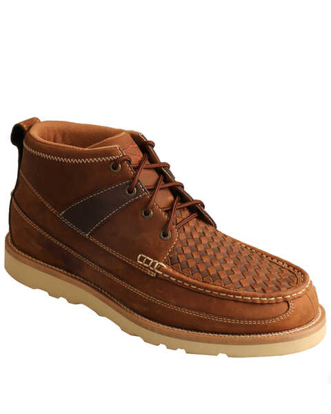 Twisted X Men's Casual Lace-Up Boots - Moc Toe, Brown, hi-res