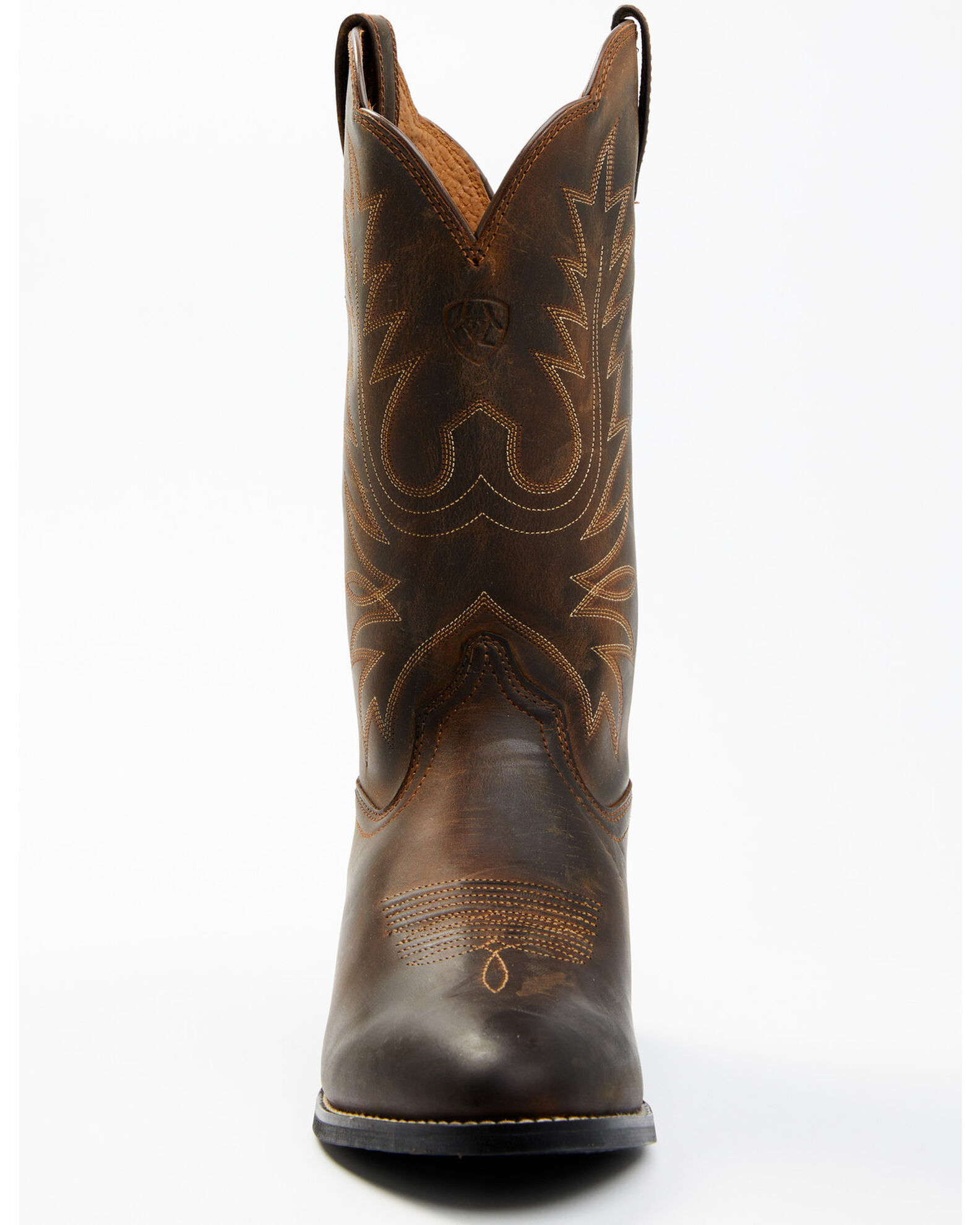 Ariat Women s R Toe Heritage Western Boots Distressed Brown 9.5