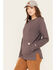 Carhartt Women's Force® Relaxed Fit Lightweight Sweatshirt , Wine, hi-res