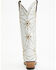 Image #5 - Boot Barn X Lane Women's Exclusive Sparks Fly Satin Pearl Western Bridal Boots - Snip Toe, White, hi-res