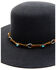 Shyanne Women's Round Top Boater Wool Felt Western Hat , Charcoal, hi-res