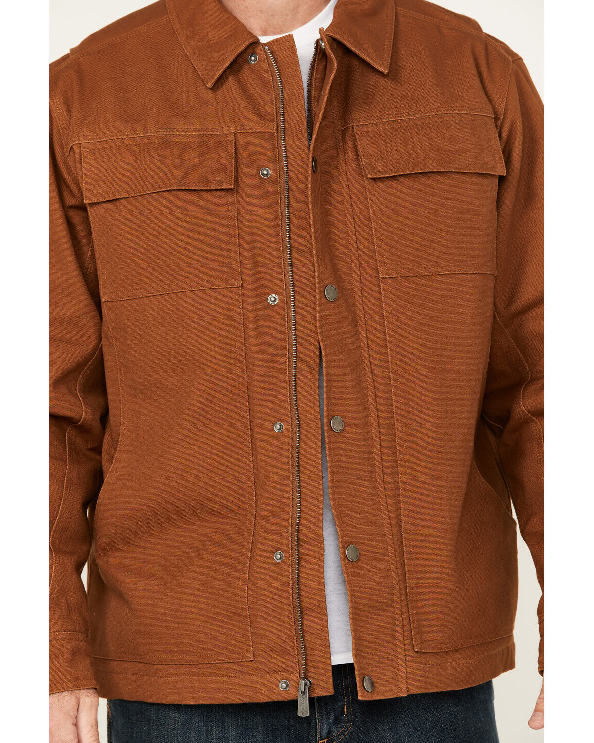 Image #3 - Lucky Brand Workwear Men's Chore Insulated Canvas Work Jacket, Brown, hi-res