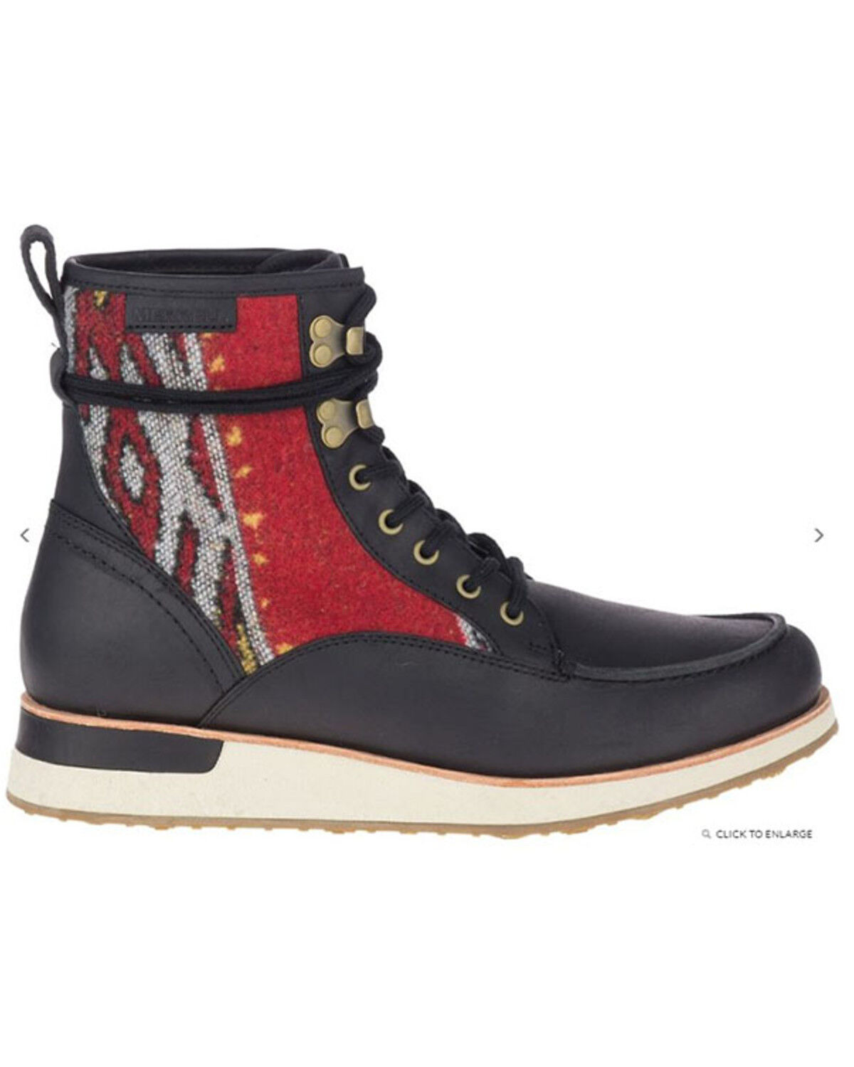 Image #2 - Merrell Women's Roam Lace-Up Boots - Moc Toe, Black, hi-res