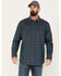 Image #1 - Hawx Men's FR Plaid Print Long Sleeve Button-Down Work Shirt , Slate, hi-res