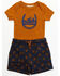 Image #1 - Cody James Infant Boys' Horseshoe Onesie Shorts Set, Dark Blue, hi-res