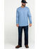 Image #6 - Hawx Men's FR Logo Long Sleeve Work T-Shirt , Blue, hi-res