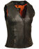 Image #1 - Milwaukee Leather Women's Studded Zip Front Vest - 4X, Black, hi-res