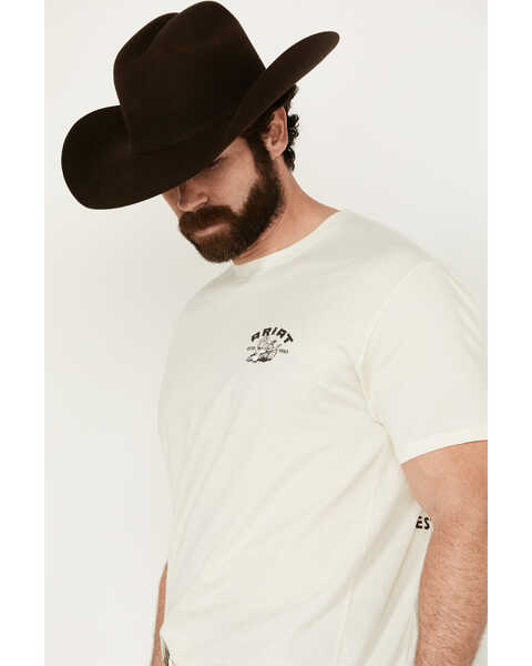 Image #2 - Ariat Men's Southwest Cactus Short Sleeve Graphic T-Shirt , Natural, hi-res