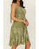 Image #3 - Wild Moss Women's Embroidered Tie Strap Mini Dress, Olive, hi-res