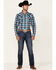 Image #2 - Cody James Men's Mission Large Plaid Long Sleeve Snap Western Shirt - Big & Tall, Blue, hi-res