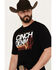 Cinch Men's Cactus Logo Short Sleeve Western T-Shirt, Black, hi-res