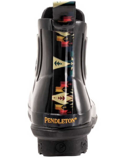 Image #5 - Pendleton Women's Tucson Gloss Chelsea Rain Boots - Round Toe, Black, hi-res