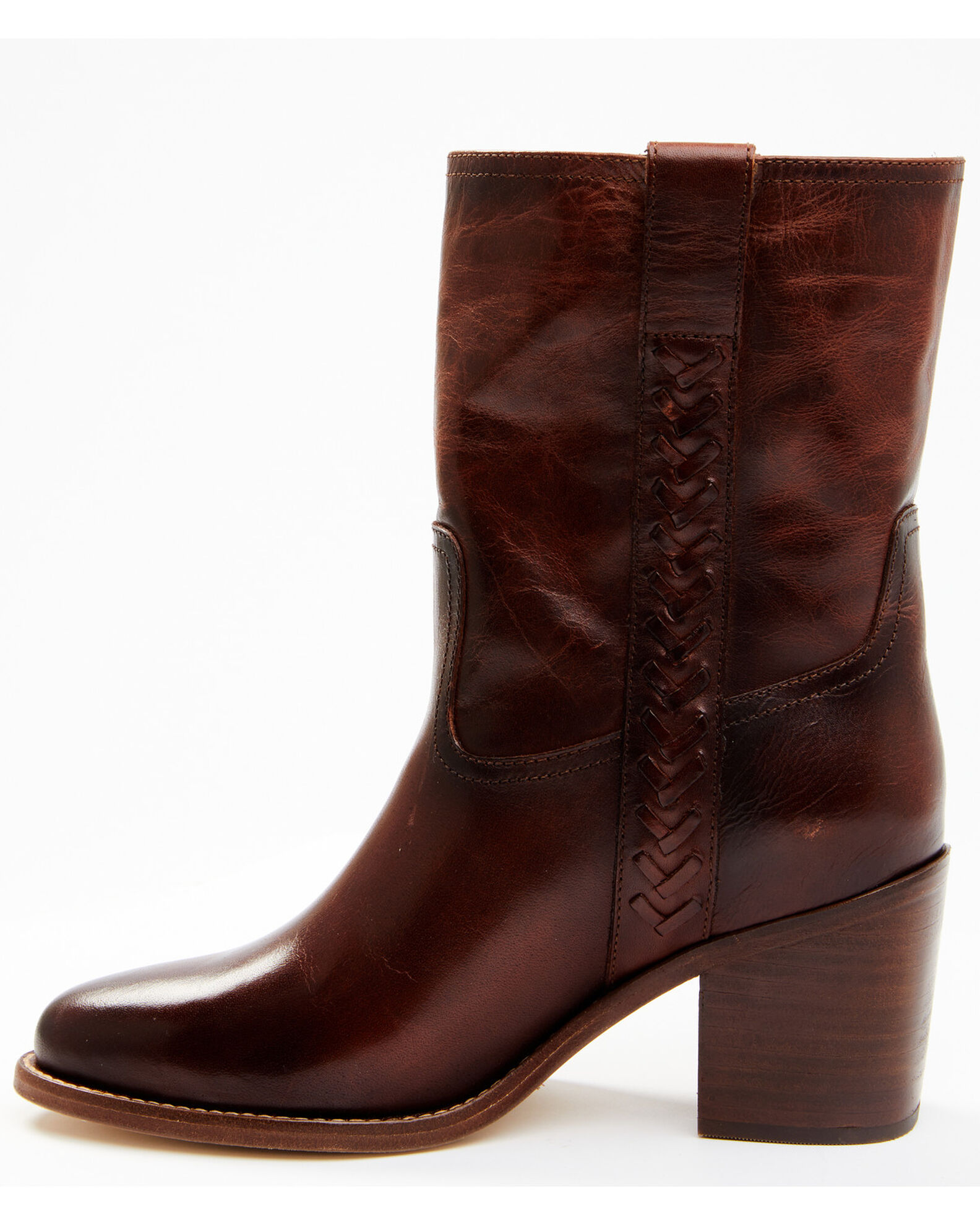 Image #3 - Cleo + Wolf Women's Cranberry Western Boots - Round Toe, Wine, hi-res
