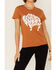 Image #3 - Bandit Women's Roam Sweet Roam Graphic Short Sleeve Tee, Cognac, hi-res
