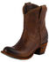 Image #2 - Lane Women's Plain Jane Booties - Round Toe, Honey, hi-res