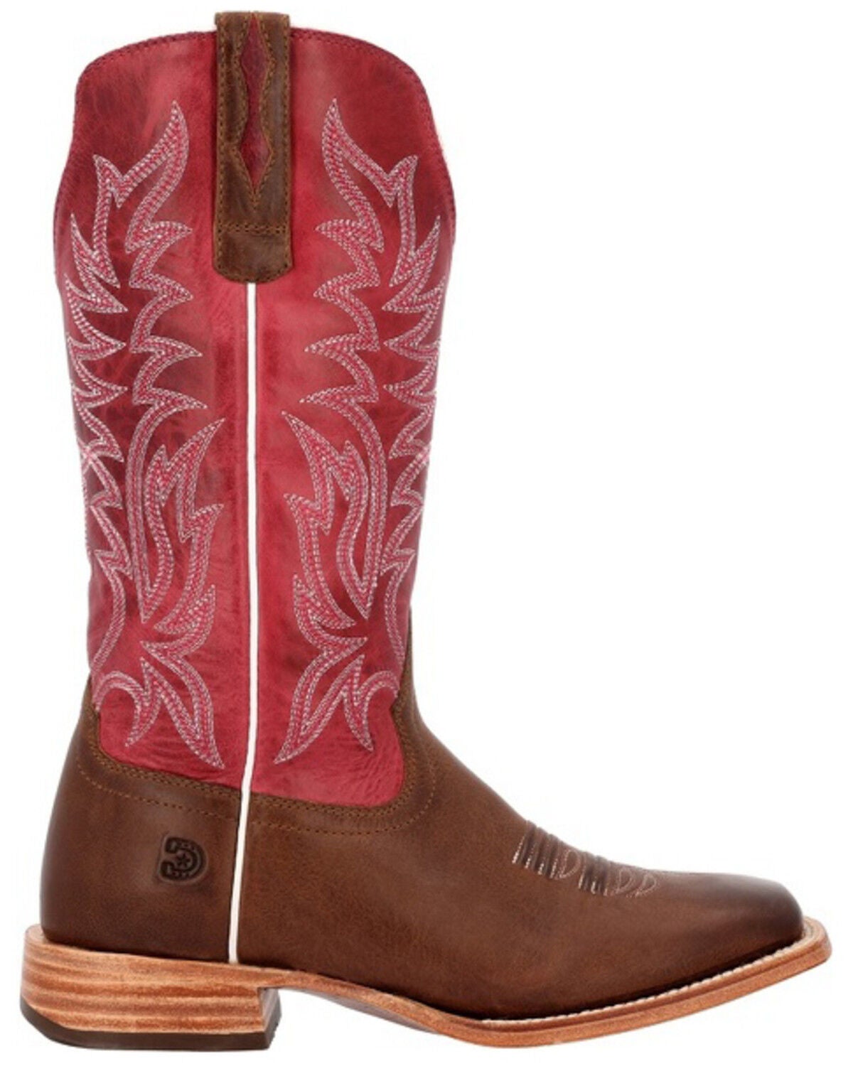 Image #2 - Durango Women's Arena Pro&trade; Elite Western Boots - Broad Square Toe, Red, hi-res