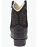 Image #5 - Old West Toddler Boys' Faux Alligator Western Boots - Broad Square Toe, Black, hi-res