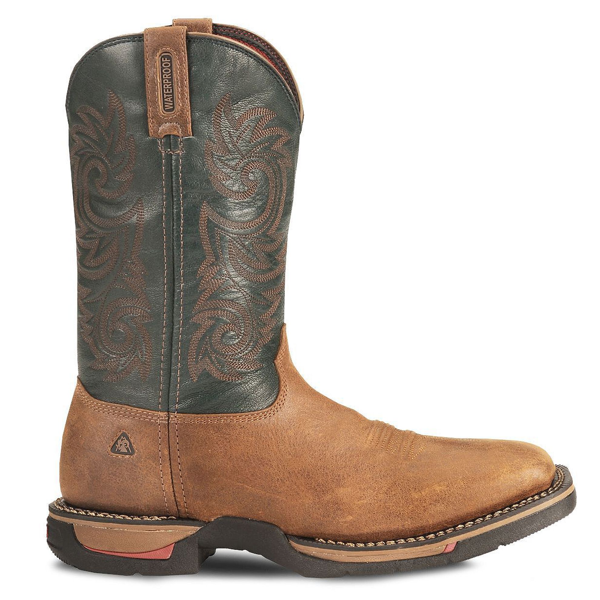 Rocky Men s Long Range Waterproof Pull On Work Boots Broad Square Toe Sheplers