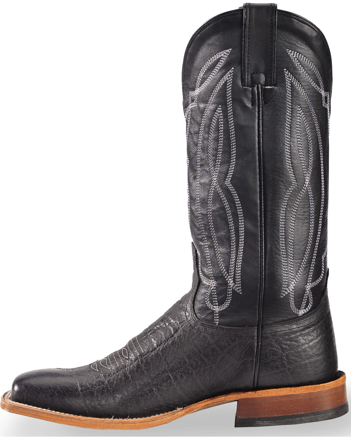 Tony Lama Men's Flat Black Cow Foot 