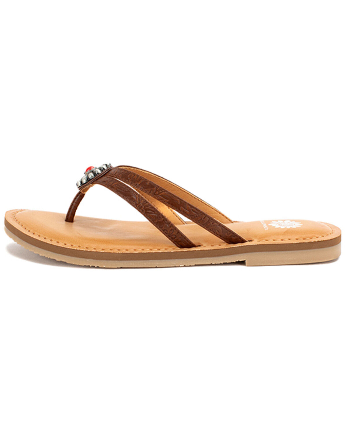 Image #3 - Yellow Box Women's Diggins Flip-Flops, Tan, hi-res
