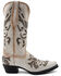 Image #2 - Ferrini Women's Sasha Inlay Western Boots - Snip Toe, Cream, hi-res