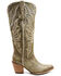 Dan Post Women's Vintage Embroidered Tall Western Boots - Snip Toe, Olive, hi-res