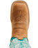 Image #6 - Justin Women's Shay Distressed Performance Western Boots - Broad Square Toe, Cognac, hi-res