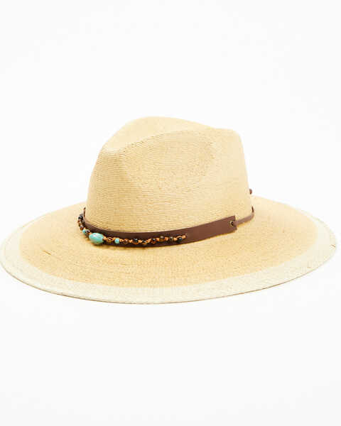 Peter Grimm Ltd Natural Banks Straw Western Fashion Hat, Natural, hi-res