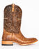 Cody James Men's Burnished Caiman Exotic Boots - Broad Square Toe, Brown, hi-res