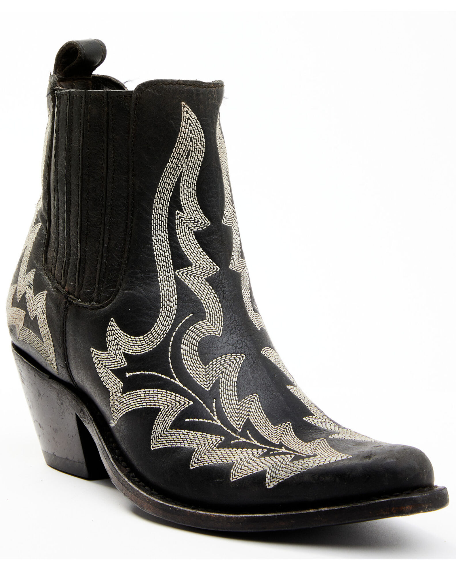 Black and silver booties discount