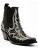 Image #1 - Caborca Silver by Liberty Black Women's Simone Western Booties - Medium Toe , Black, hi-res