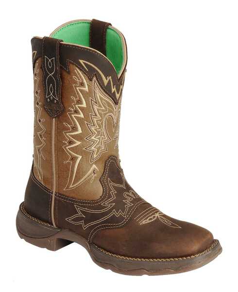 Durango Women's Let Love Fly Rebel Western Performance Boots - Broad Square Toe, Distressed, hi-res
