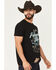 Image #2 - Panhandle Slim Men's Cowboy Short Sleeve Graphic T-Shirt, Black, hi-res