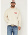 Image #2 - Seager Men's Rodeo Series Graphic Hooded Sweatshirt, Ivory, hi-res