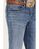 Image #2 - Moonshine Spirit Men's Good Times Wash Stretch Slim Bootcut Jeans, Medium Wash, hi-res