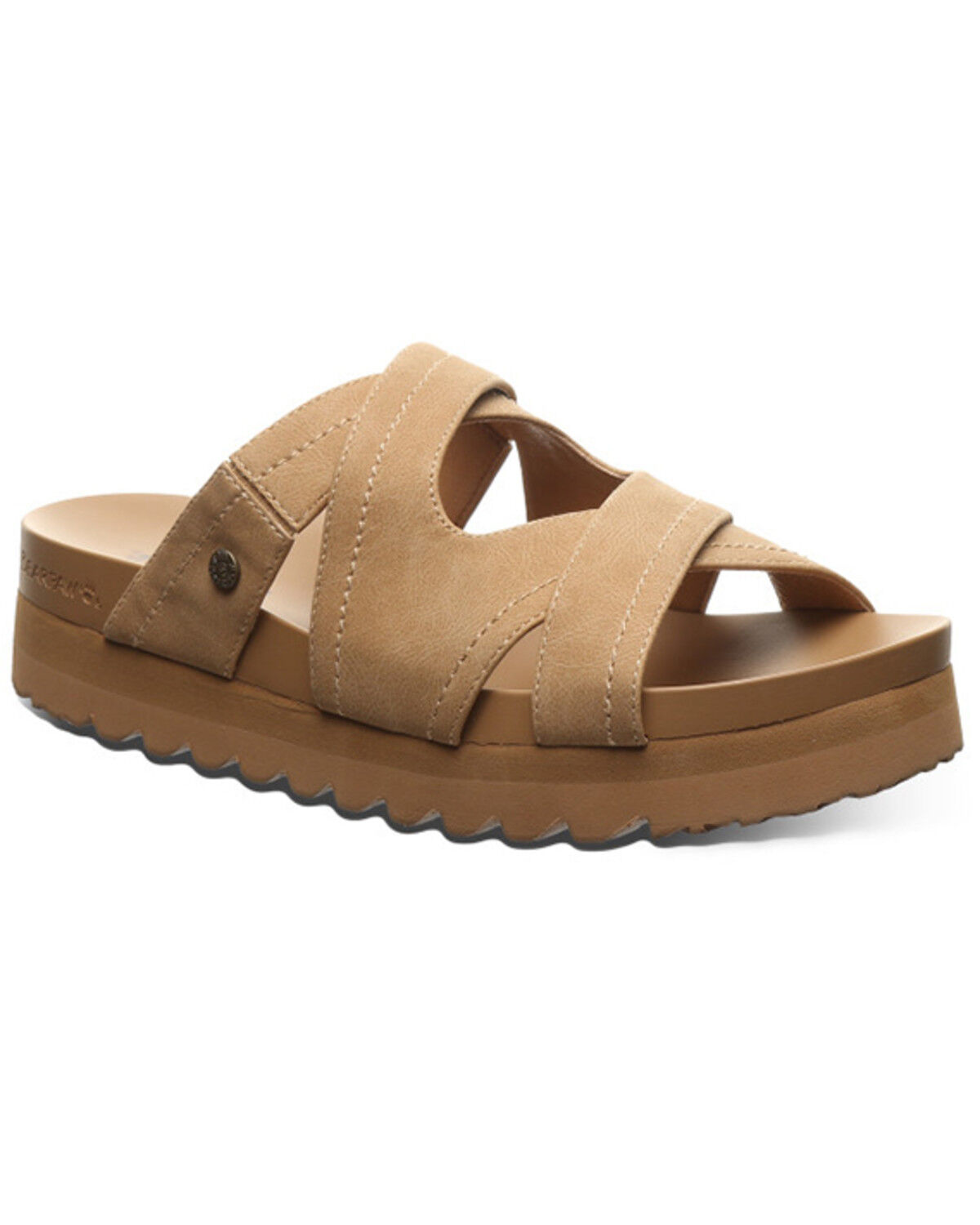 Image #1 - Bearpaw Women's Cruz Sandals, Brown, hi-res