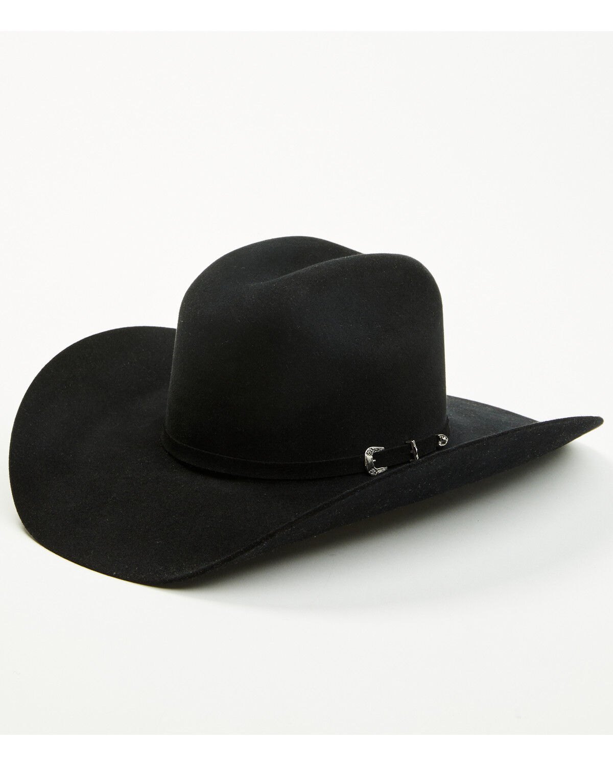 Image #1 - Justin Kermit 6X Felt Cowboy Hat, Black, hi-res