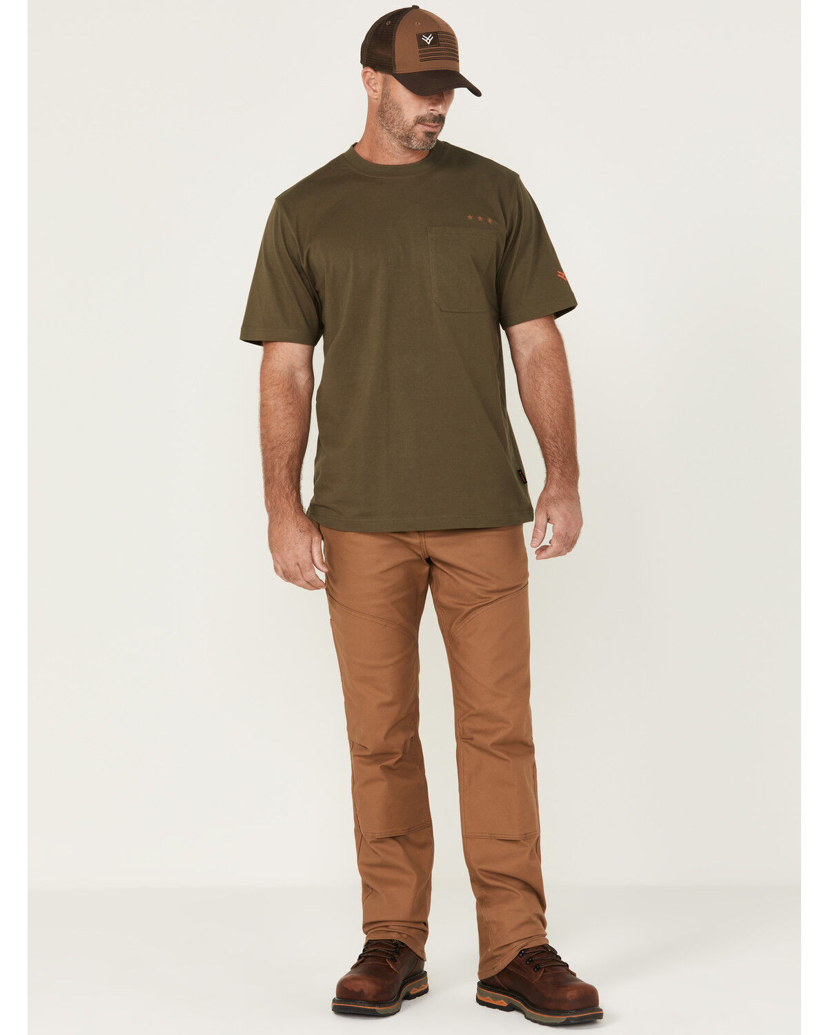 Image #1 - Timberland PRO Men's Gritman Flex Double-Front Utility Pants, Khaki, hi-res
