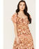 Image #2 - Shyanne Women's Ikat Midi Dress, Brick Red, hi-res