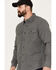Image #2 - Dakota Grizzly Men's Major Chamois Button Down Long Sleeve Western Shirt/ Sent to studio 12/7/22 AR, Grey, hi-res