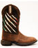 Shyanne Women's Xero Gravity Lite Mexican Flag Western Performance Boots - Broad Square Toe, Brown, hi-res