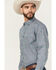 Image #2 - Ariat Men's Santiago Floral Print Long Sleeve Button-Down Western Shirt, Dark Teal, hi-res