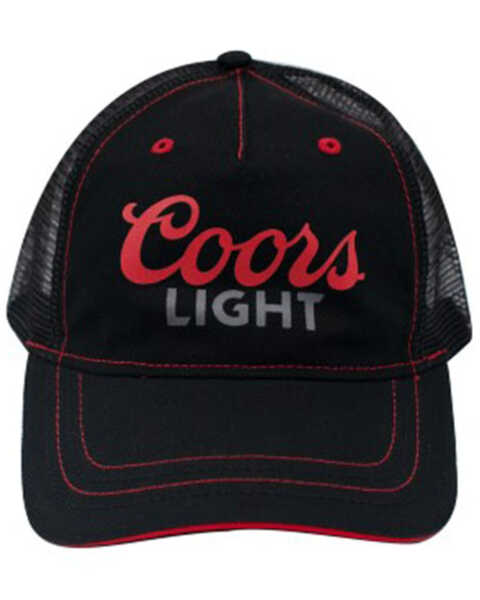Image #1 - H Bar C Men's Coors Light Logo Mesh-Back Baseball Cap, Black, hi-res