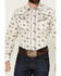 Image #3 - Roper Men's Floral Print Long Sleeve Pearl Snap Western Shirt, Cream, hi-res