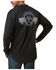 Image #2 - Ariat Men's Rebar Cotton Strong Stacking Dimes Long Sleeve Graphic T-Shirt , Black, hi-res
