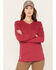 Image #1 - Ariat Women's FR AC Long Sleeve Work Shirt, Cherry, hi-res