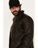 Image #2 - Moonshine Spirit Men's Outlaw Faux Leather Moto Biker Jacket, Dark Brown, hi-res