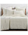 Image #1 - HiEnd Accents Natural Stonewashed Cotton Canvas King Coverlet Set, Natural, hi-res